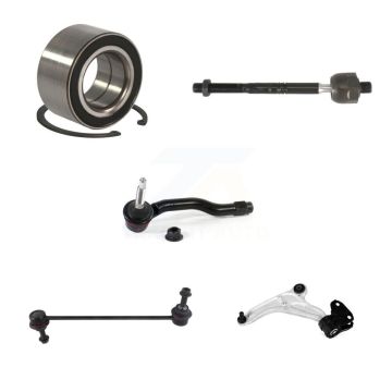Front Left Bearing Lower Control Arm with Ball Joint Tie Rod Link Kit (5Pc) For Ford Edge K7T-103284