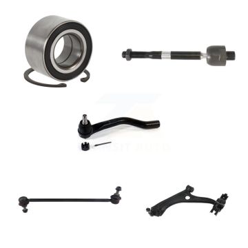 Front Left Bearing Lower Control Arm w/ Ball Joint Tie Rod Link Kit (5Pc) For Honda Civic K7T-103286