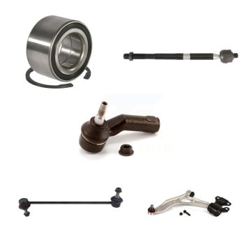Front Left Bearing Lower Control Arm with BJ Tie Rod Link Kit (5Pc) For Ford Focus C-Max K7T-103292