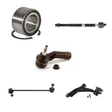 Front Left Wheel Bearing Lower Control Arm Tie Rod Link Kit (5Pc) For Ford Focus Transit K7T-103294