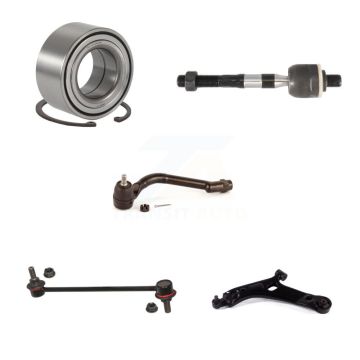 Front Left Wheel Bearing Lower Control Arm Tie Rod Link Kit (5Pc) For Hyundai Tucson Kia K7T-103295