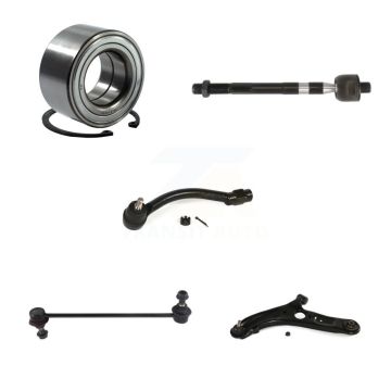 Front Left Bearing Lower Control Arm Tie Rod Link Kit (5Pc) For Hyundai Elantra GT Coupe K7T-103300