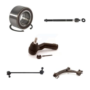 Front Left Bearing Lower Control Arm with BJ Tie Rod & Link Kit (5Pc) For Mazda 3 5 Sport K7T-103307