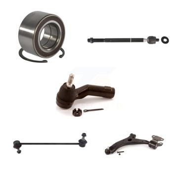 Front Left Bearing Lower Control Arm Tie Rod & Link Kit (5Pc) For 2010-2013 Mazda 3 Sport K7T-103308