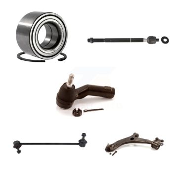 Front Left Bearing Lower Control Arm with Ball Joint Tie Rod & Link Kit (5Pc) For Mazda 3 K7T-103309