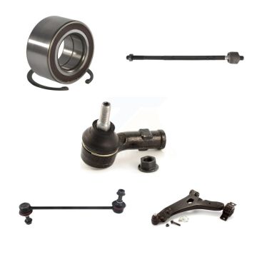 Front Left Bearing Lower Control Arm w/ Ball Joint Tie Rod Link Kit (5Pc) For Ford Focus K7T-103314