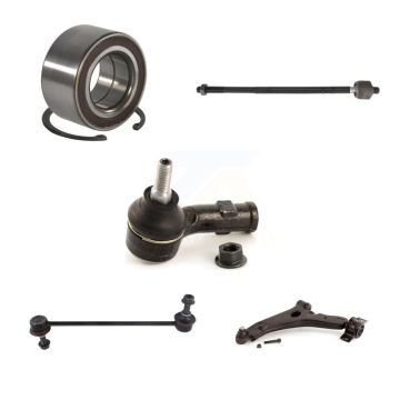 Front Left Bearing Lower Control Arm w/ Ball Joint Tie Rod Link Kit (5Pc) For Ford Focus K7T-103315
