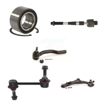 Front Left Bearing Lower Control Arm Tie Rod End Link Kit (5Pc) For Ford Edge Lincoln MKX K7T-103317