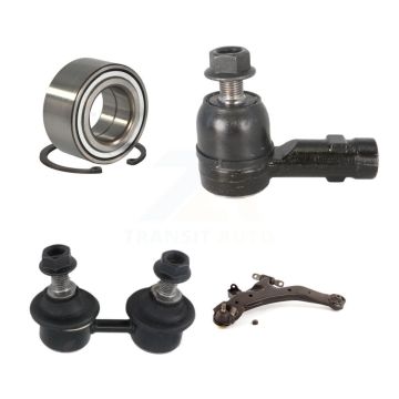 Front Left Bearing Lower Control Arm Outer Tie Rod Link Kit For 2001-2006 Hyundai Elantra K7T-103336