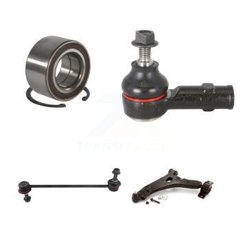 Front Left Bearing Lower Control Arm w/ Ball Joint Outer Tie Rod Link Kit For Ford Focus K7T-103343