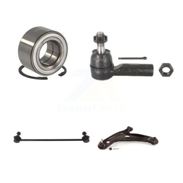 Front Left Bearing Lower Control Arm Outer Tie Rod & Link Kit For Toyota Yaris Prius C xD K7T-103347