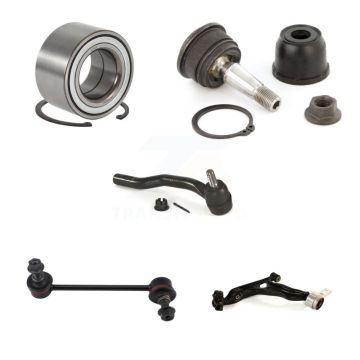 Front Right Lower Control Arm Upper Ball joint Outer Tie Rod & Link Kit (5Pc) For Mazda 6 K7T-103361