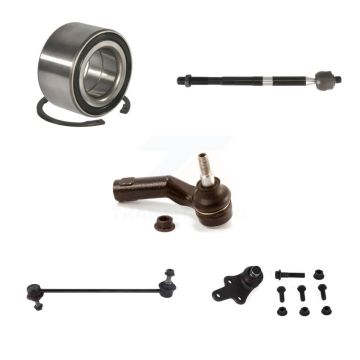 Front Right Wheel Bearing Lower Ball Joint Tie Rod Link Kit (5Pc) For Ford Focus Transit K7T-103370