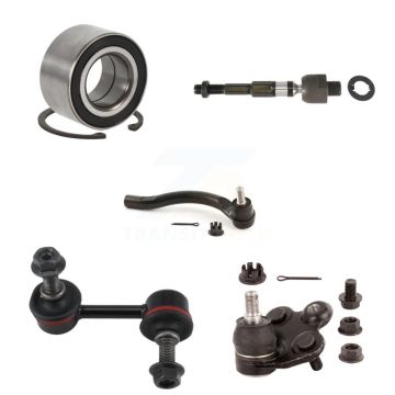 Front Right Bearing Lower Ball Joint Tie Rod End Link Kit (5Pc) For Honda Civic Acura CSX K7T-103394