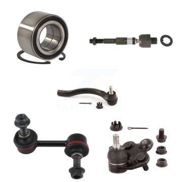 Front Right Bearing Lower Ball Joint Tie Rod & Link Kit (5Pc) For 06-11 Honda Civic 1.3L K7T-103396