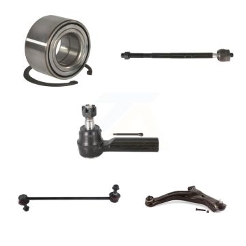 Front Right Wheel Bearing Lower Arm Tie Rod Link Kit (5Pc) For Ford Escape Mazda Tribute K7T-103401