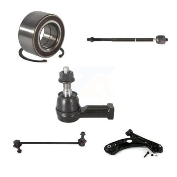 Front Right Bearing Lower Control Arm with BJ Tie Rod Link Kit (5Pc) For Chevrolet Sonic K7T-103418
