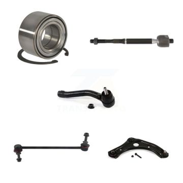 Front Right Bearing Lower Control Arm Tie Rod Link Kit (5Pc) For Nissan Micra Versa Note K7T-103429