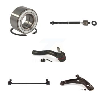 Front Right Bearing Lower Control Arm Tie Rod & Link Kit (5Pc) For 2006-2008 Toyota Yaris K7T-103434