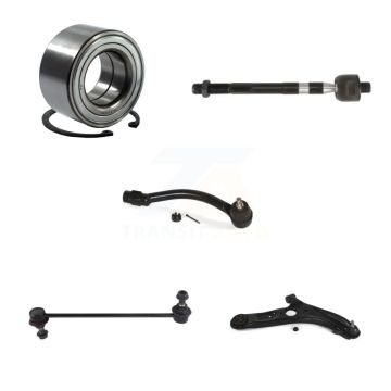 Front Right Bearing Lower Control Arm Tie Rod Link Kit (5Pc) For Hyundai Elantra GT Coupe K7T-103444