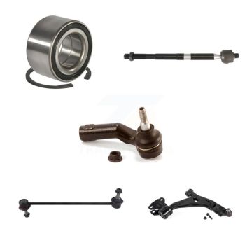 Front Right Wheel Bearing Lower Control Arm Tie Rod Link Kit (5Pc) For Ford Focus Transit K7T-103449