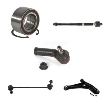 Front Right Bearing Lower Control Arm Ball Joint Tie Rod & Link Kit (5Pc) For Ford Fiesta K7T-103452