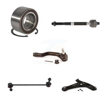 Front Right Wheel Bearing Lower Control Arm Tie Rod Link Kit (5Pc) For 2011-2014 Mazda 2 K7T-103453