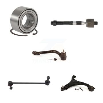 Front Right Bearing Lower Control Arm with BJ Tie Rod & Link Kit (5Pc) For Hyundai Sonata K7T-103458