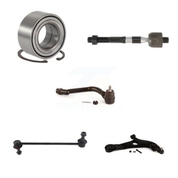 Front Right Bearing Lower Control Arm Tie Rod Link Kit (5Pc) For Kia Optima Hyundai Azera K7T-103459