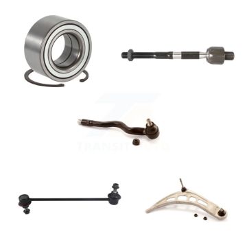 Front Right Bearing Lower Control Arm Tie Rod Link Kit (5Pc) For 2001-2005 BMW 325i 330i K7T-103461