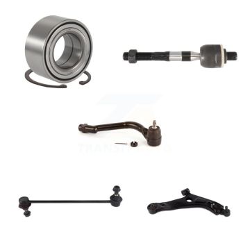 Front Right Wheel Bearing Lower Control Arm Tie Rod Link Kit (5Pc) For Hyundai Tucson Kia K7T-103470