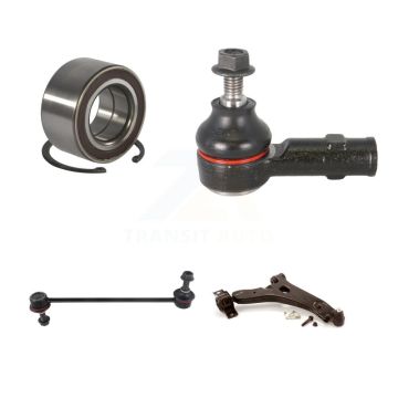 Front Right Bearing Lower Control Arm w/ Ball Joint Outer Tie Rod Link Kit For Ford Focus K7T-103487