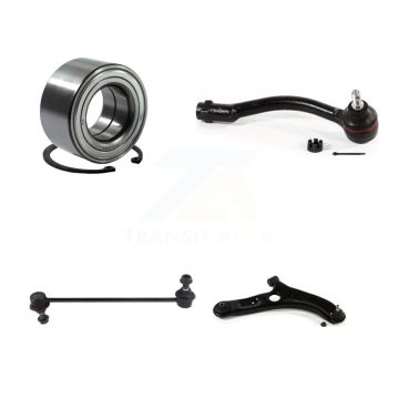 Front Right Bearing Lower Control Arm Outer Tie Rod & Link Kit For Kia Forte Forte5 Koup K7T-103503