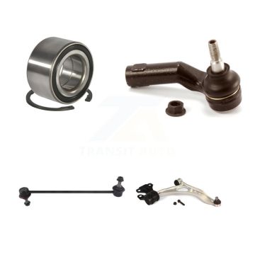 Front Right Bearing Lower Control Arm with BJ Outer Tie Rod Link Kit For Ford Focus C-Max K7T-103506