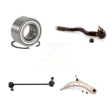 Front Right Bearing Lower Control Arm Outer Tie Rod Link Kit For 2001-2005 BMW 325i 330i K7T-103517