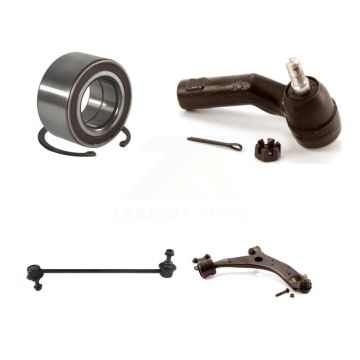 Front Right Bearing Lower Control Arm with BJ Outer Tie Rod Link Kit For Mazda 3 5 Sport K7T-103520