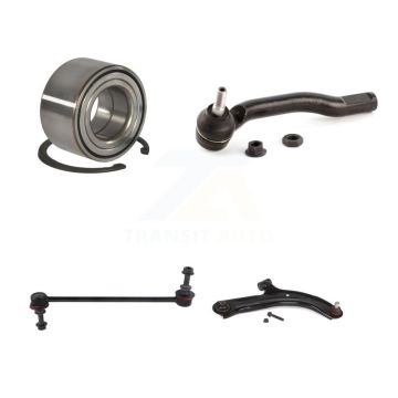 Front Right Bearing Lower Control Arm Outer Tie Rod & Link Kit For 2010-2011 Nissan Versa K7T-103524