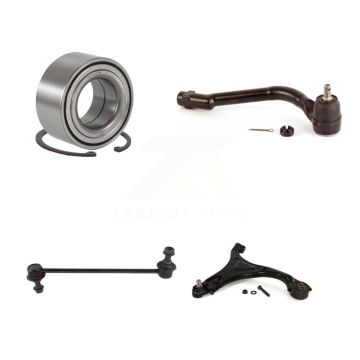 Front Right Bearing Lower Control Arm with BJ Outer Tie Rod & Link Kit For Hyundai Sonata K7T-103529