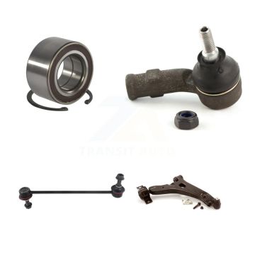 Front Right Bearing Lower Control Arm w/ Ball Joint Outer Tie Rod Link Kit For Ford Focus K7T-103532