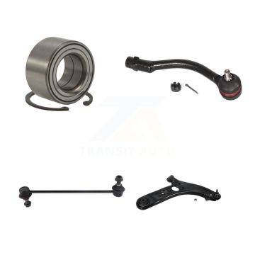 Front Right Bearing Lower Control Arm Outer Tie Rod Link Kit For 2012-2017 Hyundai Accent K7T-103548