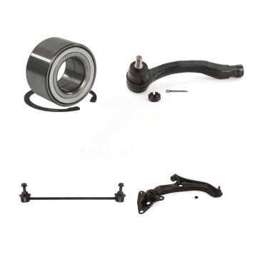 Front Right Bearing Lower Control Arm w/ Ball Joint Outer Tie Rod Link Kit For Honda Fit K7T-103550