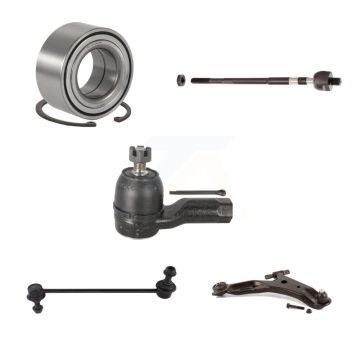 Front Right Wheel Bearing Lower Arm Tie Rod Link Kit (5Pc) For 2001-2006 Hyundai Santa Fe K7T-103557