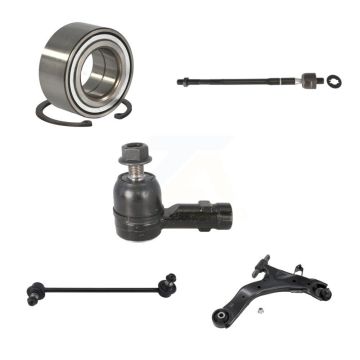 Front Right Bearing Lower Control Arm Tie Rod End Link Kit (5Pc) For Hyundai Tiburon 2.0L K7T-103562