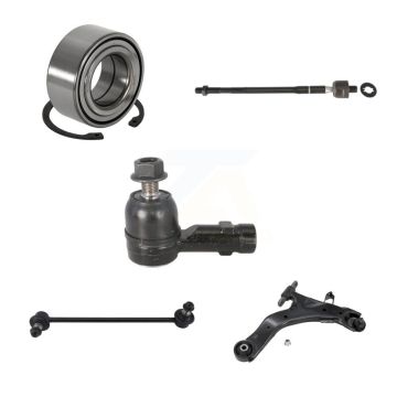 Front Right Bearing Lower Control Arm Tie Rod End Link Kit (5Pc) For Hyundai Tiburon 2.7L K7T-103563