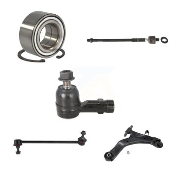 Front Right Bearing Lower Control Arm Tie Rod End Link Kit (5Pc) For Kia Spectra Spectra5 K7T-103564
