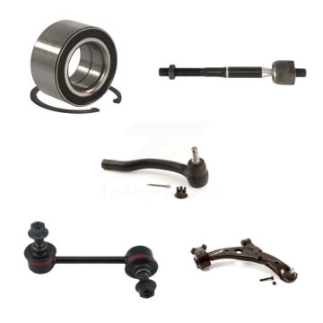 Front Right Bearing Lower Control Arm Tie Rod End Link Kit (5Pc) For 2007-2012 Mazda CX-7 K7T-103566