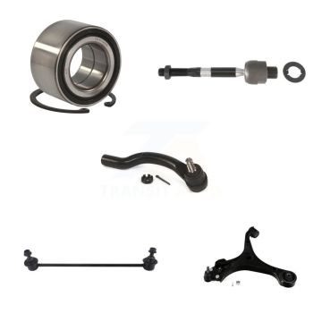 Front Right Bearing Lower Control Arm Ball Joint Tie Rod & Link Kit (5Pc) For Honda Civic K7T-103570