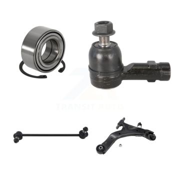 Front Right Bearing Lower Control Arm Outer Tie Rod End Link Kit For Hyundai Tiburon 2.7L K7T-103589