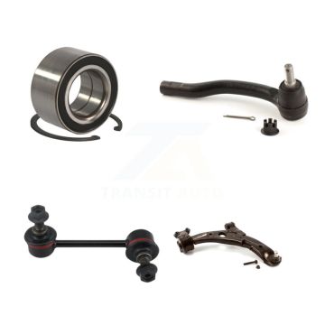 Front Right Bearing Lower Control Arm Outer Tie Rod End Link Kit For 2007-2012 Mazda CX-7 K7T-103606