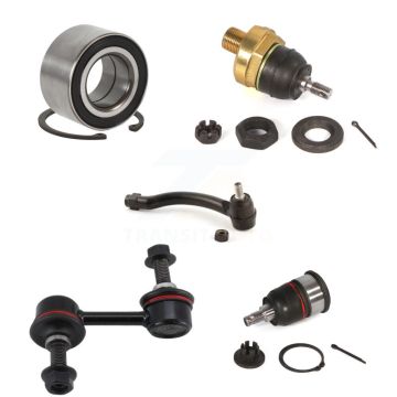 Front Left Bearing Upper Lower Ball Joint Outer Tie Rod Link Kit (5Pc) For 04-06 Acura TL K7T-103616